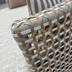 أريكة خارجية مستديرة فاخرة من الألومنيوم لشرفة حديقة ومنتجع وفيلا - Product Image 6