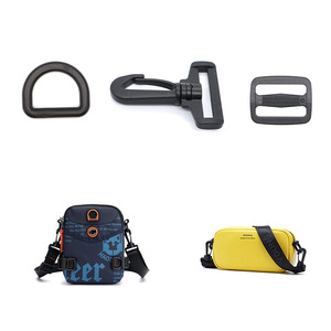 Multi Functional <b>Plastic</b> Rotating <b>Hook</b> For Bag Webbing Black Rectangle Shape Fastener Accessory - Product Image 4