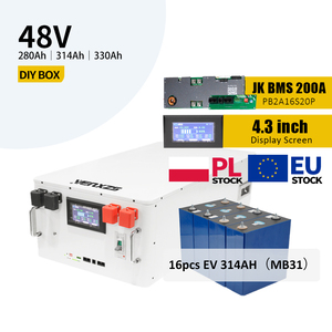 SZXUBA 48V 8000 cycles 3.2V 314AH MB31 280ah 330ah prismatique Lifepo4 batterie au lithium-ion 314Ah Kit de <span class=keywords><strong>coque</strong></span> de boîte - Product Image 1