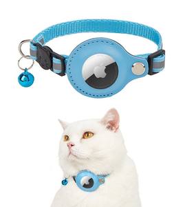 Collar de Gato Ajustable de Lujo, de Poliéster Suave y Ecológico, con Cierre de Hebilla, Soporte Reflectante para Airtag, Accesorio para Mascotas en Oferta - Product Image 6