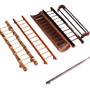 Bamboo Cup Drying Rack Oval Quick Dry Tea Ceremony Accessory Kitchen Tableware Storage Rack Traditional Chinese Design - Product Image 4