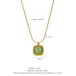 Conjuntos de Joyería de Moda para Mujer, Collar y Pulsera de Acero Inoxidable Hipoalergénico con Baño de Oro PVD de 14k y 18k, Resistentes al Deslustre - Product Image 5