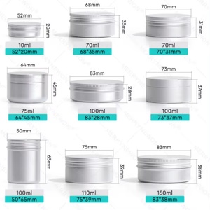 Merrynewon – Pot en aluminium personnalisé noir mat, conteneur métallique pour pommade capillaire, cire, emballage cosmétique OEM, boîte vide - Product Image 5