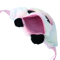 Sac de poitrine en peluche de panda de dessin animé bon marché, sac de taille coloré mignon pour enfants