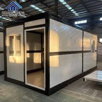 Maison conteneur modulaire préfabriquée extensible et pliable de haute qualité de 20 pieds pour dortoirs de travailleurs et bureaux de chantier
