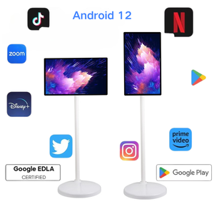 "27" 32 "पोर्टेबल एंड्रॉइड सिस्टम स्मार्ट इंटरैक्टिव मोबाइल टच स्क्रीन टीवी 1080p HD डिजिटल साइनेज डिस्प्ले - Product Image 5