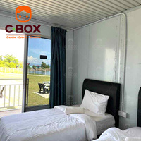 Cbox - Logement modulaire préfabriqué portable et détachable - Bureau - Studio - Appartement avec toilettes - Maison conteneur mobile