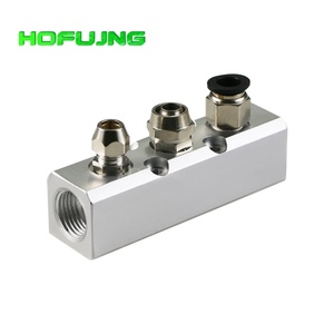 Distribuidor de Gas Dióxido de Carbono, Colector Hidráulico y Neumático Anodizado, Colector de Aire de Aluminio, Colector de Acero Inoxidable Personalizado - Product Image 3