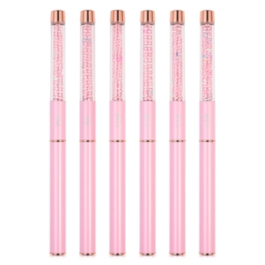 Pinceau à ongles en acrylique KADS, poils Kolinsky, manche rose, pinceau à ongles en acrylique cristal, outil de manucure, stylo pour peinture et extension d'ongles - Product Image 3