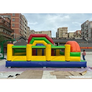 Lâu Đài Nhảy Đầy Màu Sắc, <span class=keywords><strong>Inflatable</strong></span> Trở Ngại Bouncer <span class=keywords><strong>Combo</strong></span> Cho Trẻ Em - Product Image 2