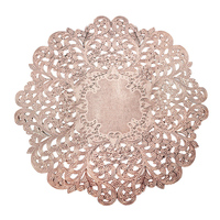 Sous-plat creux isolant en PVC doré antidérapant et écologique, style contemporain, avec logo personnalisé pour la maison et la cuisine