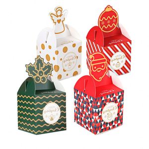 Cajas de embalaje de papel de regalo de Navidad personalizadas para aperitivos de pastel de caramelo para golosinas de víspera con impresión de laminación mate - Product Image 2