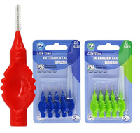 Sikat gigi interspace, sikat perawatan mulut interspace ortopedi, sikat interdental interdental
