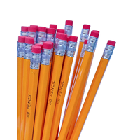 Crayons d'écriture universels HB en orange uni sans gomme pour les étudiants, les tests et le dessin de graphiques