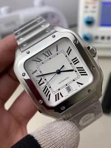 นาฬิกาข้อมือผู้ชายสแตนเลสสตีลแบบกลไก ดีไซน์หน้าปัดเข็มชี้สุดเท่ห์  กันน้ำได้ 30 บาร์ - Product Image 4