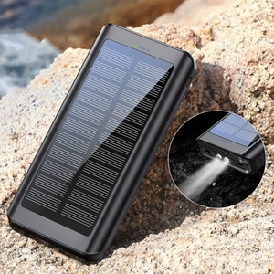Batterie externe solaire portable personnalisable grande capacité 16000 mAh pour téléphone portable, alimentation d'urgence ultra-mince pour extérieur - Product Image 4