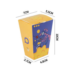 カスタムプリントロゴ入りバーガー用紙箱、フライドポテト、チキン用フォルダー、生分解性リサイクル素材、マットラミネート加工、持ち帰り用 - Product Image 2