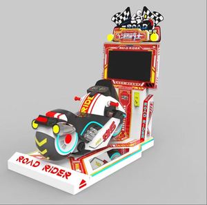 Machine de jeu d'arcade de course de moto Road Rider, console de compétition, machine de divertissement à monnayeur, 3 ans et plus, 1 pièce en métal - Product Image 4