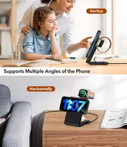M5 Qi2 pieghevole 3 in 1 ricarica senza fili 15W Max MPP modulo certificato 3 in1 supporto per caricabatterie Wireless - Product Image 6