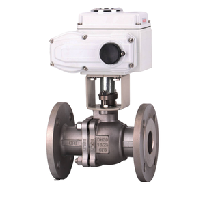 Válvula de bola accionada de 2 vías con bridas MTD DN25 PN16 de acero inoxidable 304 para proyectos químicos OEM - Product Image 1