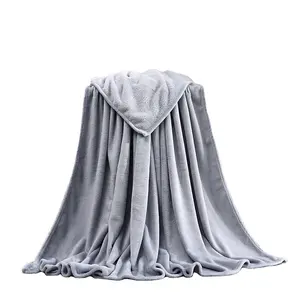 Custom 200*230cm Luxury Soft Flannel Fleece Blankets Plaid Throw Blanket Wholesale Throw Blanket