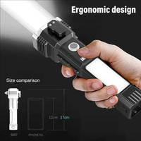 Marteau de sécurité multifonctionnel, lampe de travail pour réparation automobile, éclairage d'urgence permanent, brise-vitre de secours, lampe d'extérieur lumineuse N35 Néodyme