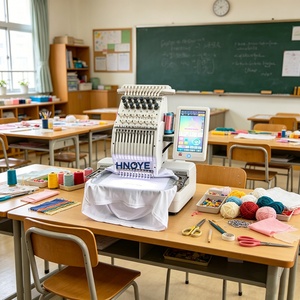 Machine à broder informatisée à tête unique haute efficacité à 15 aiguilles pour atelier de confection - Product Image 3