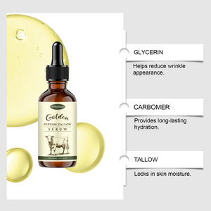 Suero Facial de Niacinamida con Logotipo Personalizado OEM, Hidratante Diario, Cuidado de la Piel Antiarrugas, Suero de Péptidos Dorados Suavizantes - Product Image 3