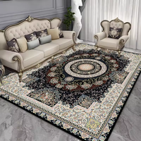 Tapis de sol de style européen pour salon, tapis de table basse, tapis de salle à manger, paillasson, tapis moderne tissé à la machine antidérapant