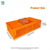Caisse de transport pour volailles vivantes YYX LMC01, boîtes à canards, cage de transport pliable en plastique, cage de transport pour poulets en plastique
