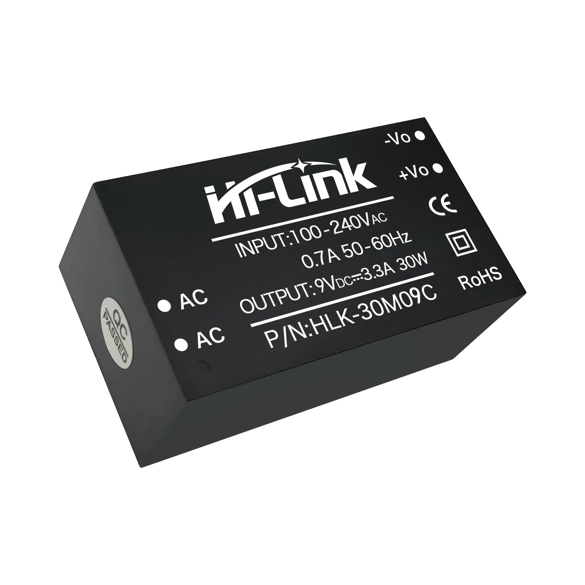 Hilink ACDC module d'alimentation régulée isolé 30W 220V à 9v 12v 15v 24v interrupteur abaisseur avec circuit EMC intégré
