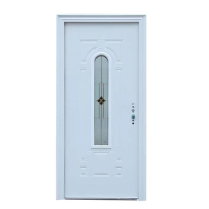 Bowdeu – portes intérieures en acier de pin en verre américain, Inserts ovales en verre, porte en acier américain avec verre, prix d'usine bon marché - Product Image 5