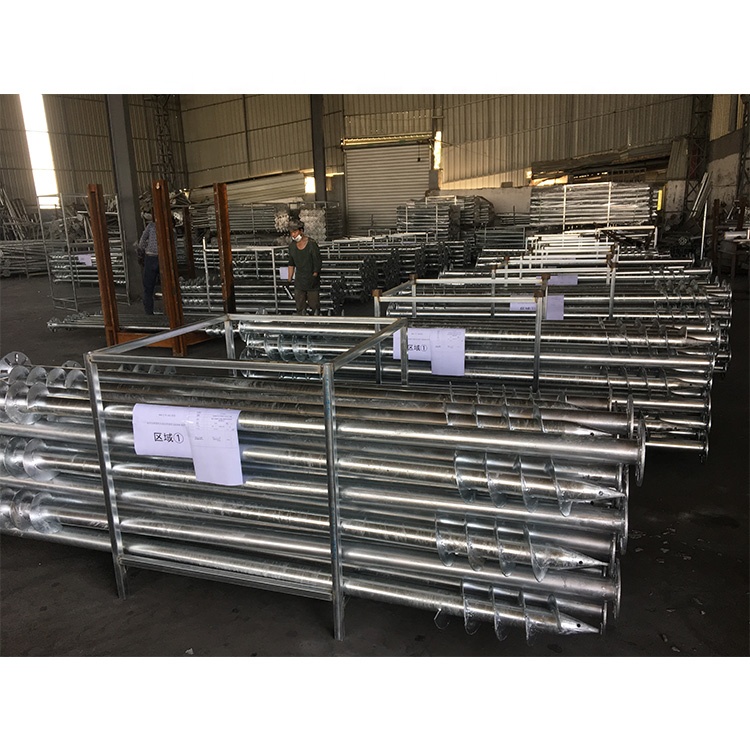 Стандартное использование, винтовая свая, оцинкованный винтовой полюсный анкер