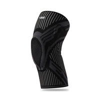 Genouillères de compression VBOSI Sports 4467, texture en X, enveloppe élastique en nylon et élasthanne, bandes antidérapantes, maille respirante, légères