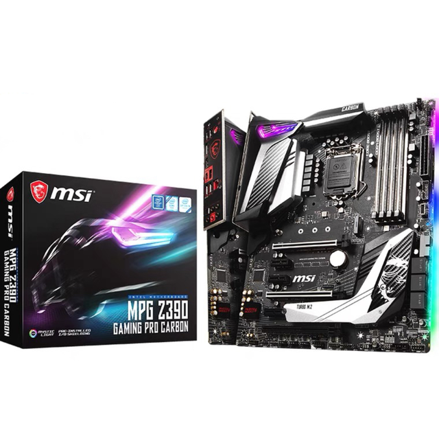 New boxed Microstar MPG Z390 GAMING PRO CARBON Dark Edition supports 8 generation and 9 generation CPU