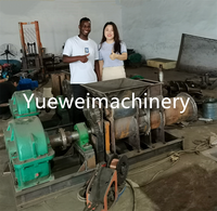 Vente chaude machine de fabrication de briques en terre cuite de petite capacité ou de tuiles de toiture ou de tuiles de finition extrudeuse de boue faisant la machine avec cutter