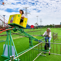 Équipement de parc d'attractions intérieur de qualité supérieure, mini-montagnes russes non motorisées pour projets parent-enfant