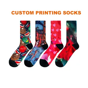 Quality Socks FY-I-0717 Personalized Sox Knitted Cotton Jacquard Logo Crew Mens Socks Custom Sock Manufacturing Customized Socks For Men