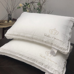 Oreillers de lit en coton super doux de classe A <span class=keywords><strong>anti</strong></span>-acariens antibactériens non collants non dégradables en dentelle pour mère - Product Image 2