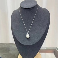 Vente en gros de bijoux en perles d'eau douce rondes de 12-13 mm, perles Edison, argent sterling 925, pendentif et boucles d'oreilles princesse pour femmes