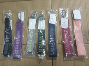 High Quality Custom Nylon Woven Jacquard Embroidery Keychain Lanyard Personalized Dye Color with Logo Mobile Accessory <strong>Wristlet</strong> - Product Image 2