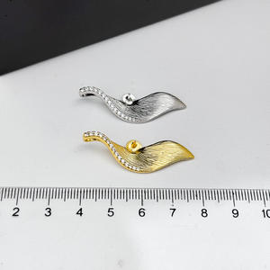 Pendentif en argent S925, support vide, accessoires de bricolage avec perles rondes de 10 à 13 mm, 31154, pendentif de collier cache-cernes - Product Image 4