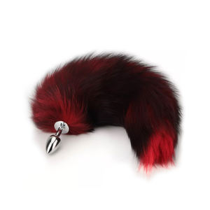 Fourrure Réel Petit Métal <span class=keywords><strong>Plug</strong></span> <span class=keywords><strong>Anal</strong></span> Couleur Mixte Cosplay Butt Massager Sex Toys pour Femmes Juguetes Sexuales <span class=keywords><strong>Anal</strong></span> Toy - Product Image 4