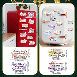 20 Adesivi Creativi per Frigorifero con Citazioni Ispiratrici dalle Scritture Islamiche, Magneti per Frigorifero, Regali Musulmani - Product Image 3