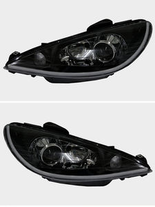 Phares LED complets personnalisés pour <span class=keywords><strong>Peugeot</strong></span> 206 2004-2008, lentilles de projecteur bi-xénon, lampes avant avec <span class=keywords><strong>DRL</strong></span> - Product Image 6