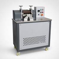 Machine de granulation de plastique, broyeur de laboratoire à deux rouleaux, mélangeur de composés de caoutchouc NBR EPDM, granulation, test d'échantillons, chauffage électrique, CE ISO