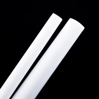 Barre ronde en PTFE, pure, extrudée, à faible friction, isolante électrique, en polytétrafluoroéthylène vierge, en stock