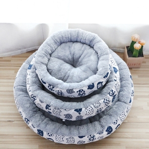 Cama redonda de algodão para gato e cachorro - Product Image 2
