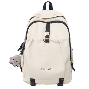 XinBaili <b>Backpack</b> Large Capacity Laptop Compartment Waterproof Wear Resistant Girls School Education Summer 2024 - Product Image 5