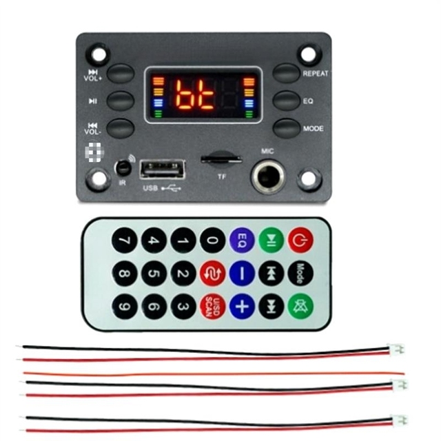 12V 2*25W MP3 Blue tooth decoder board audio decoder car speaker motherboard accessories decoder module Car audio module